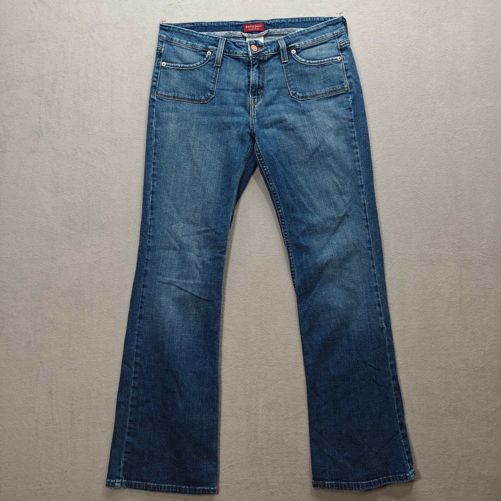 Levi's 545 Jeans Womens 10M Low Bootcut Medium Wash Denim Country Western Casual - Picture 1 of 14